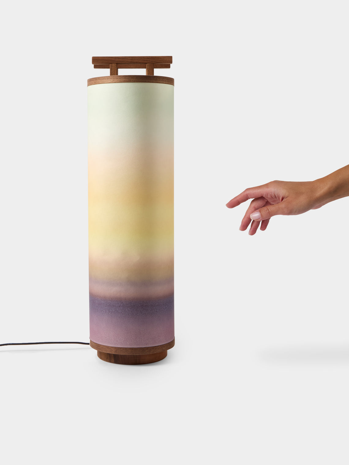 Maxime Prange - Torii Walnut and Washi Paper Large Table Lamp - Multiple - ABASK