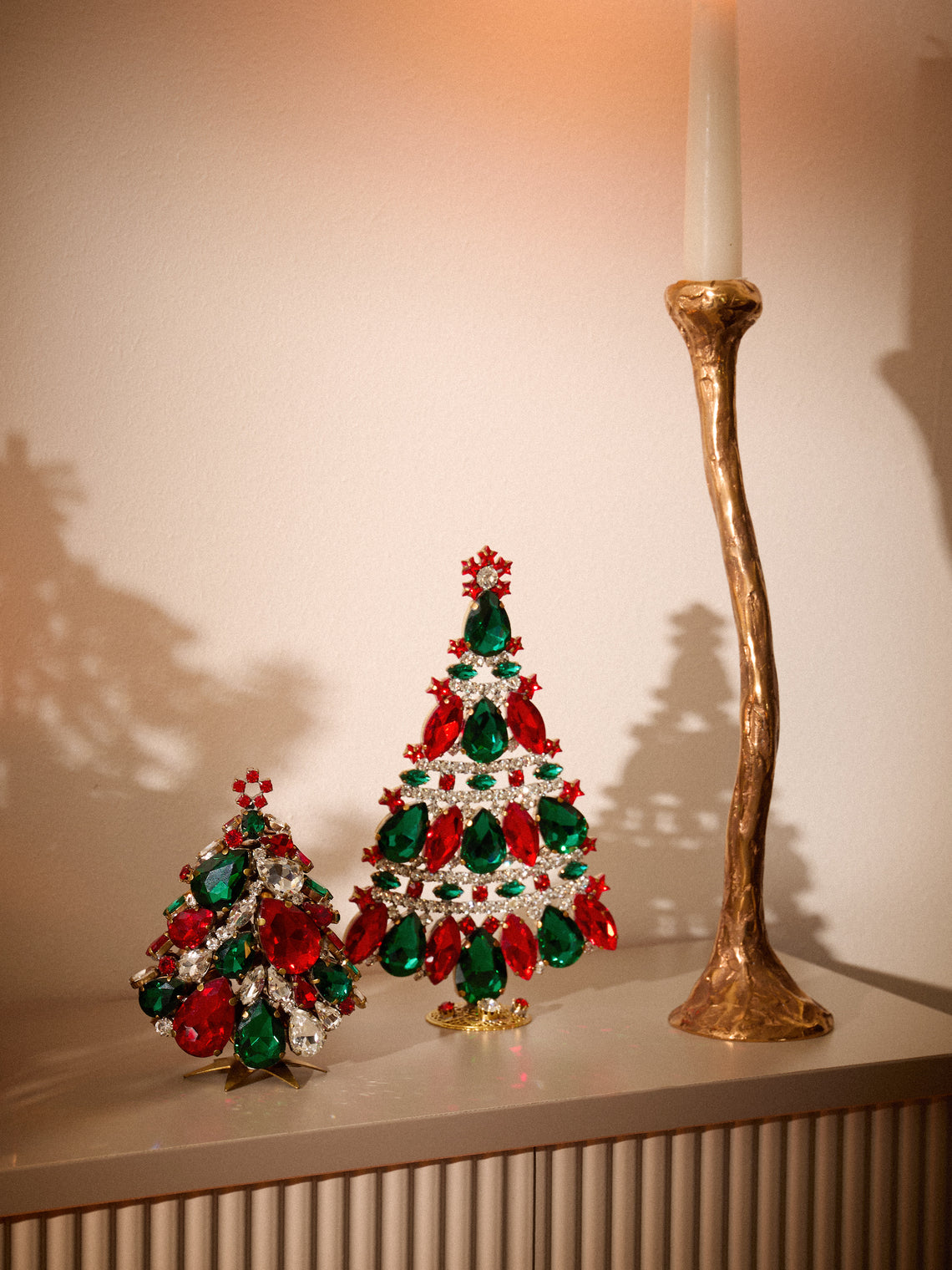 ABASK Decorations - Meticulous Czech Crystal Tree - Green - ABASK