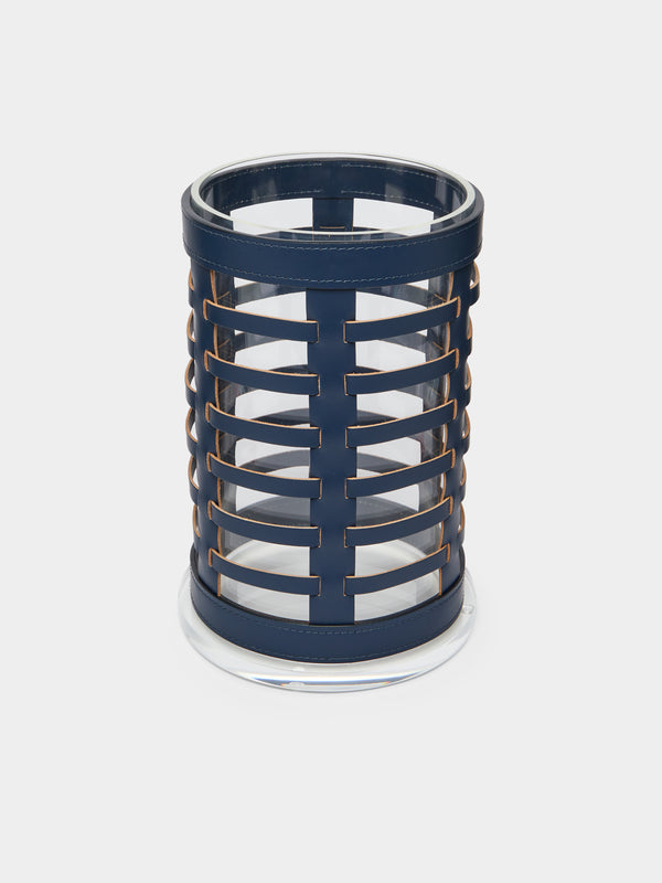 Riviere - Barcelona Water-Resistant Leather Small Hurricane Candle Holder -  - ABASK - 
