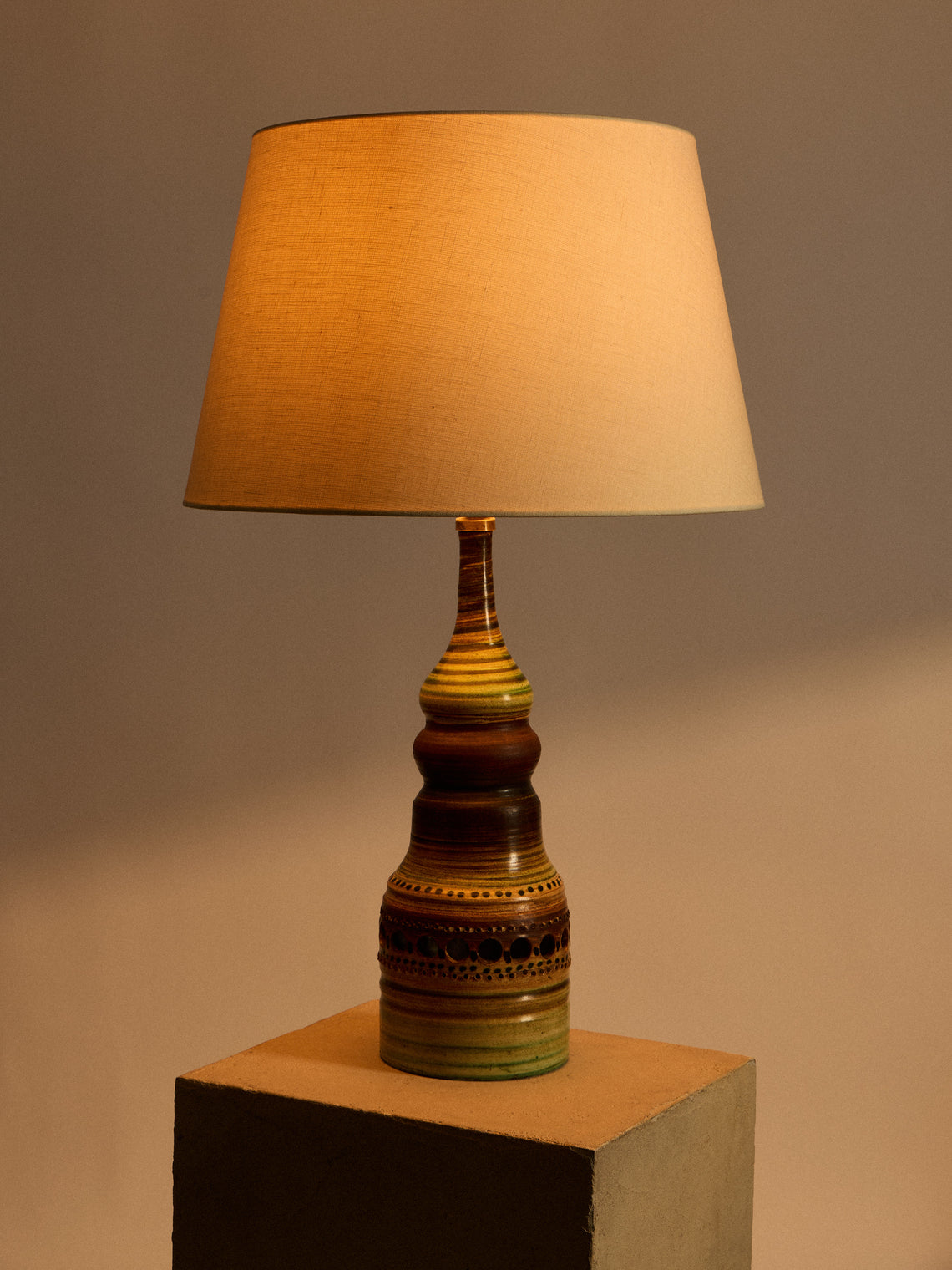 Antique and Vintage - 1960s Georges Pelletier Ceramic Table Lamp - Multiple - ABASK