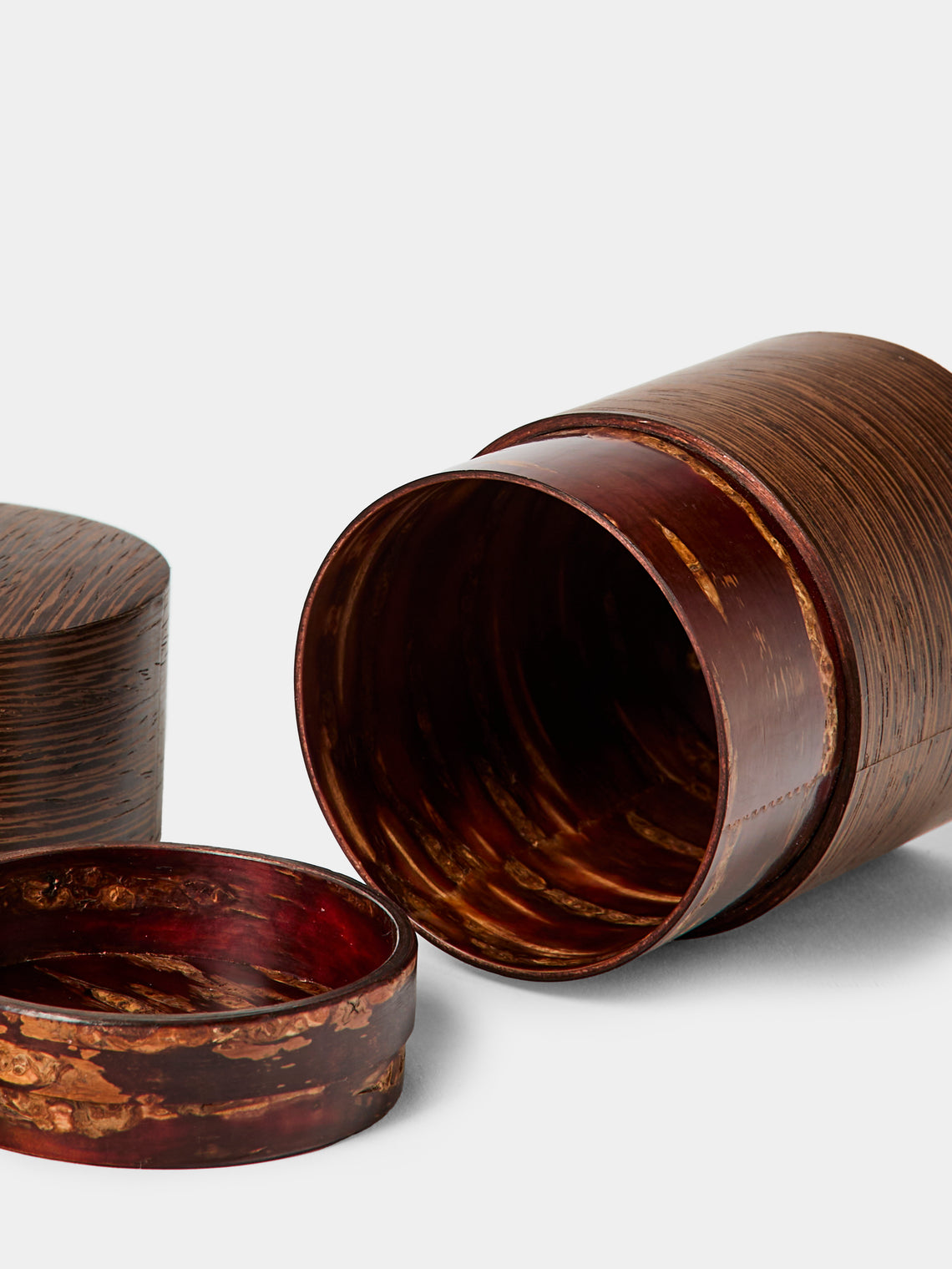 Denshiro - Signature Beeswax-Finish Cherry Bark Tea Canister - Brown - ABASK