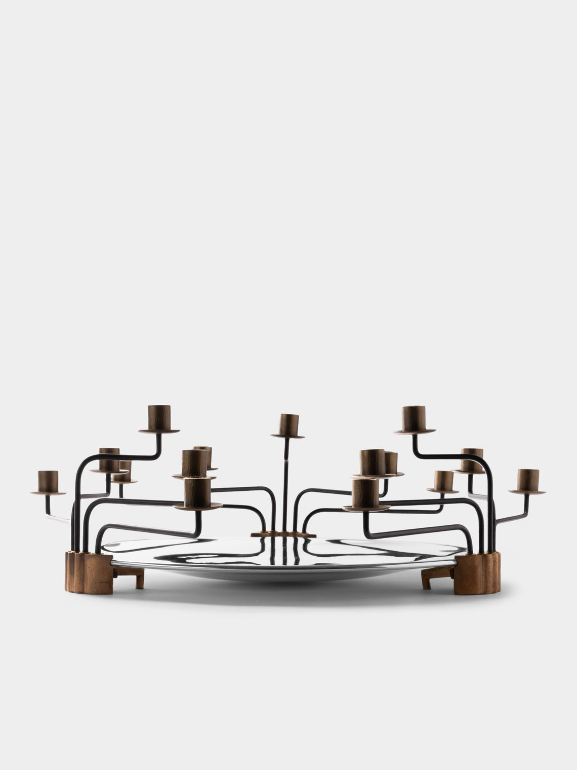 San Lorenzo - 1992 Afra and Tobia Scarpa No. 68 Pure Silver Candelabra - Silver - ABASK