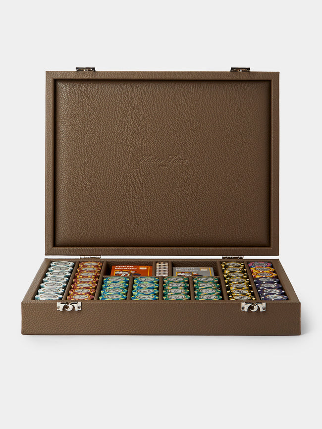 Hector Saxe - Leather Poker Set - Natural - ABASK - 