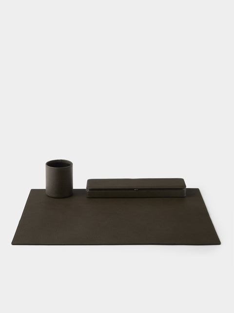 F. Hammann - Leather Desk Set - Green - ABASK - 