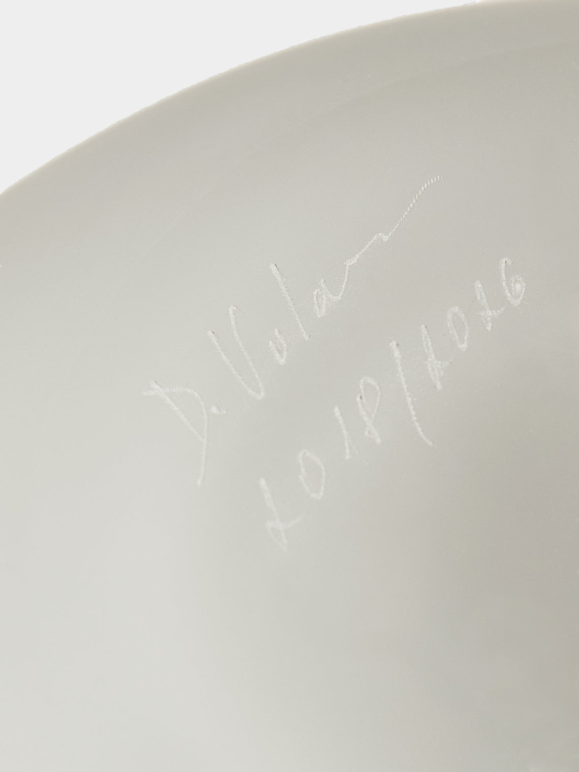 David Valner - Polypore Hand-Blown Glass Bowl (12in/30cm) - Gray - ABASK