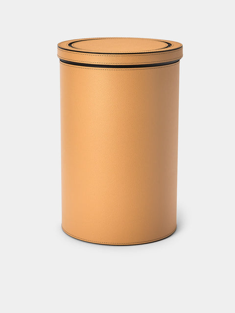 Pinetti - Leather Tilting Bin - Beige - ABASK - 