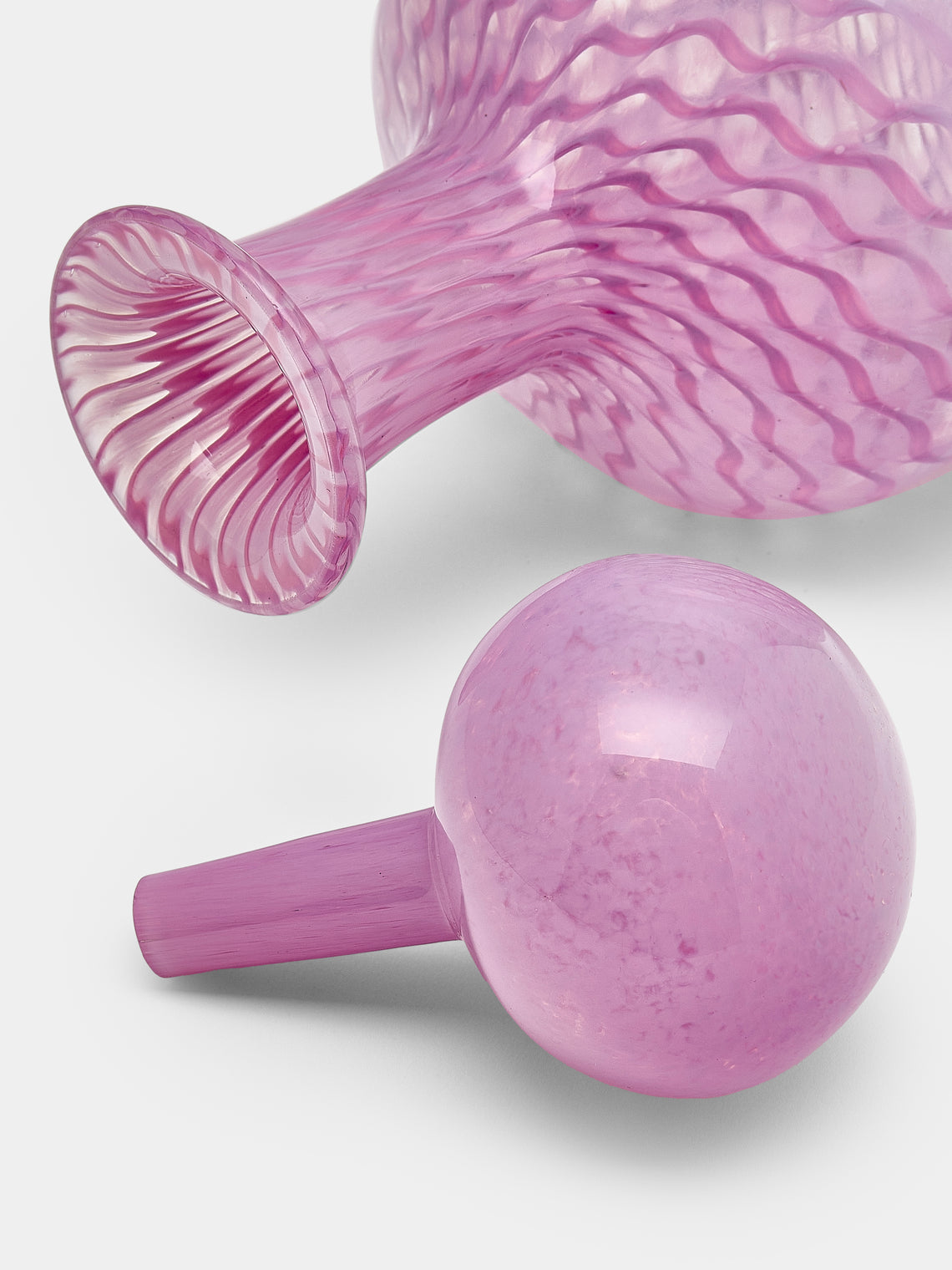 Antique and Vintage - 1950s Murano Glass Decanter - Pink - ABASK