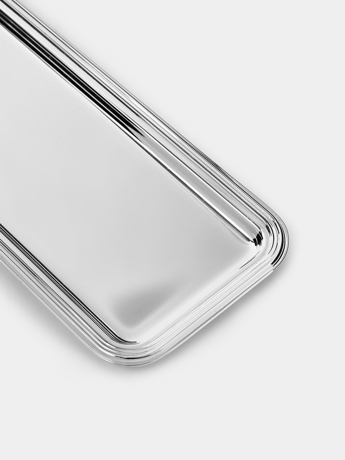 Greggio - English Silver-Plated Pen Tray - Silver - ABASK