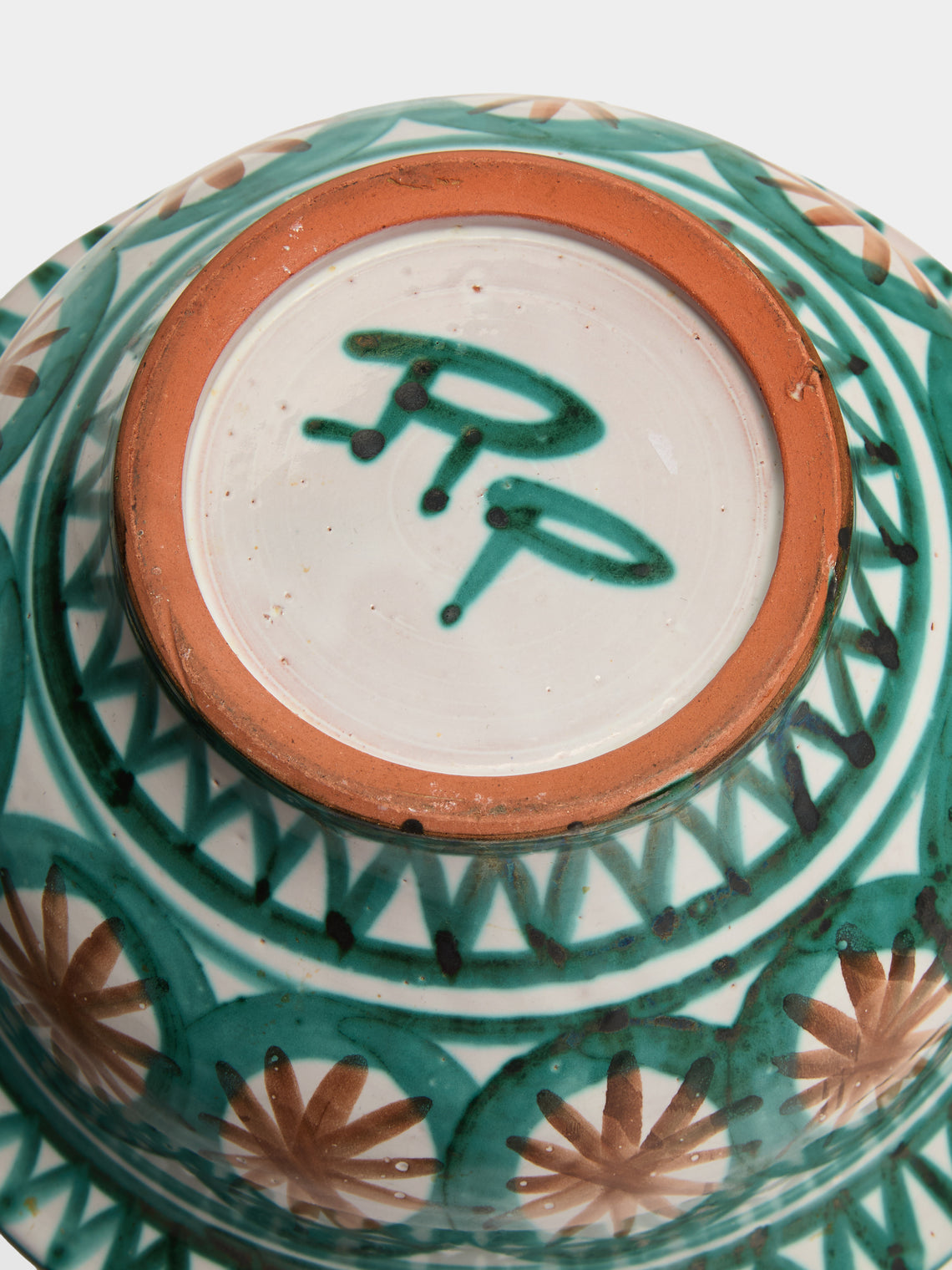 Antique and Vintage - Mid-Century Robert Picault Ceramic Bowl - Green - ABASK