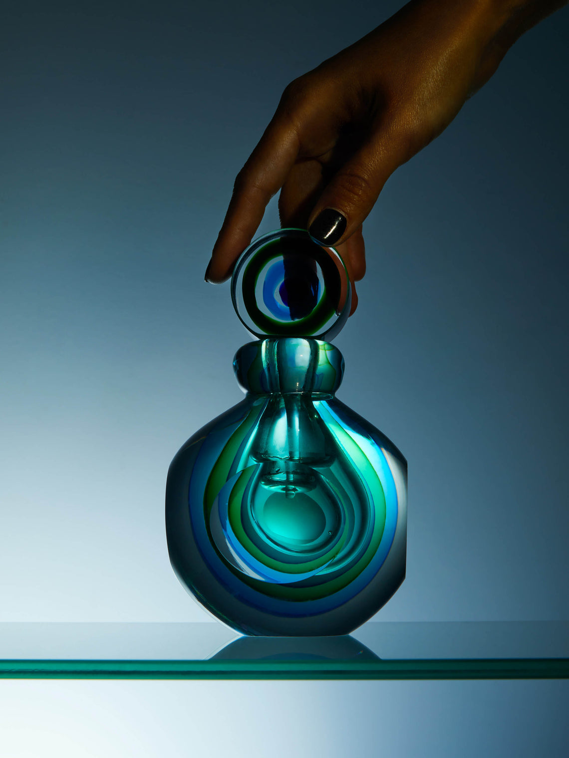 Antique and Vintage - Late 20th Century Luigi Onesto Murano Perfume Bottle -  - ABASK