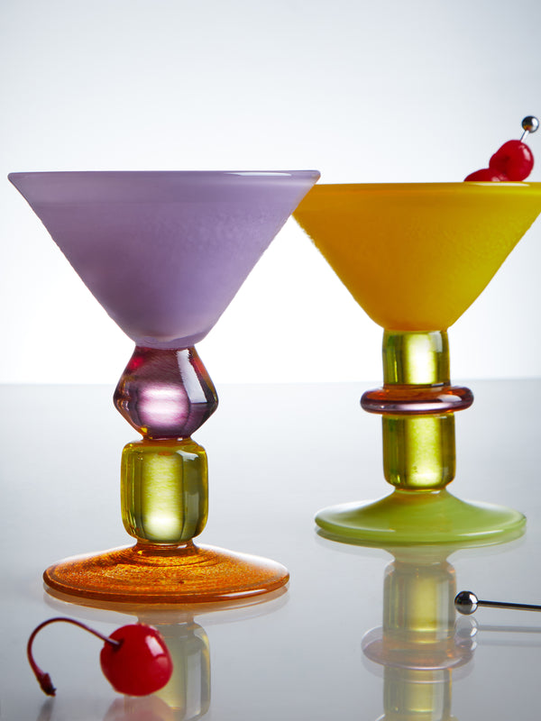 Hand-Blown Martini Glasses (Set of 2)