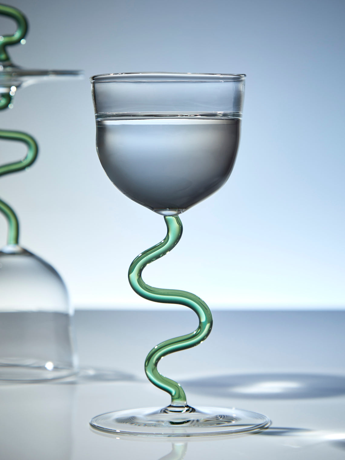 River Valadez - Hand-Blown Nick & Nora Glasses (Set of 2) - Clear - ABASK