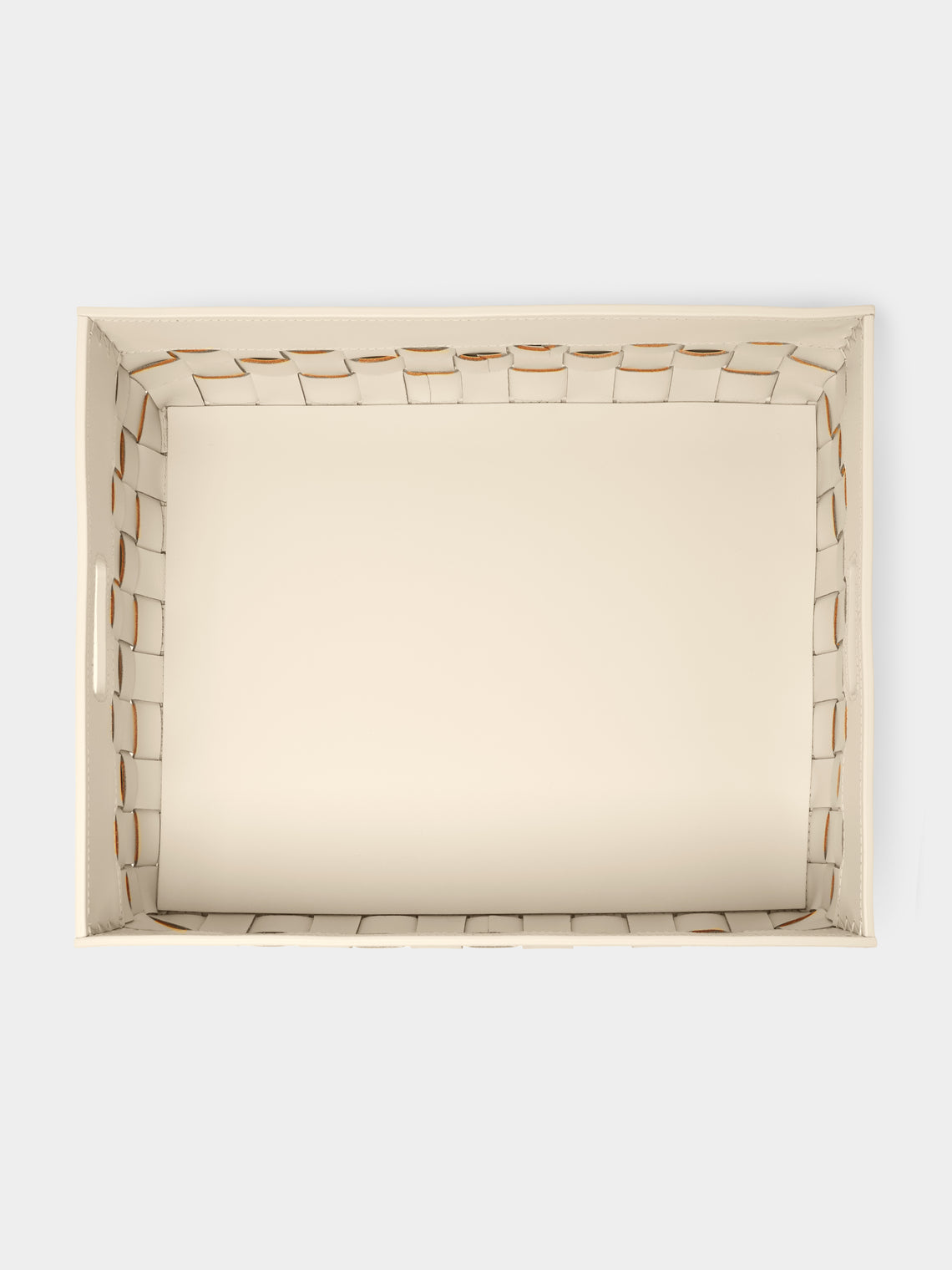 Riviere - Barcelona Water-Resistant Leather Large Towel Basket - Cream - ABASK