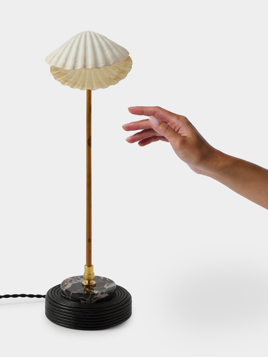 Tennant New York - Sanremo Marble, Bamboo and Shell Reading Lamp - Multiple - ABASK
