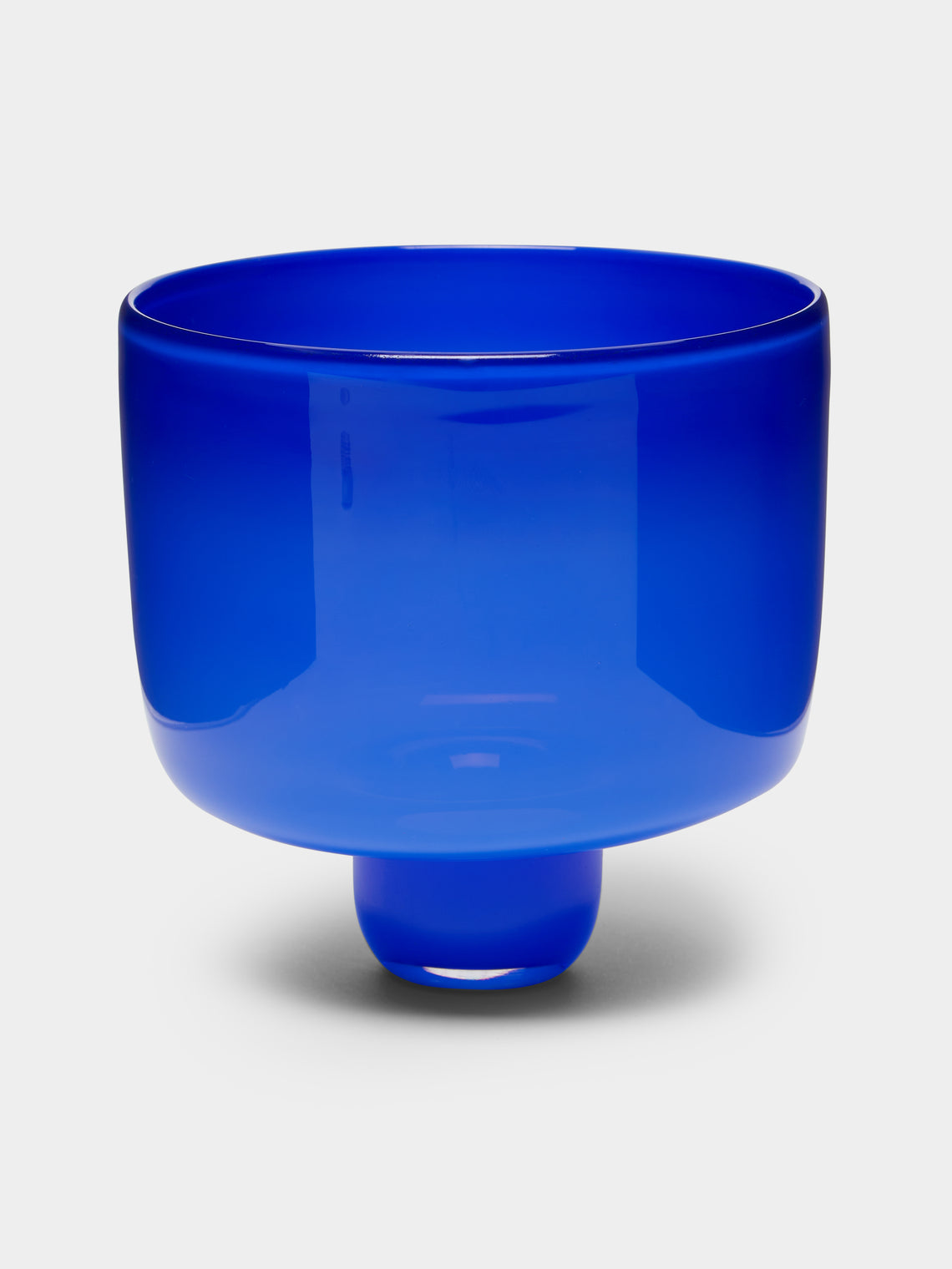 Pierrot Doremus - Hand-Blown Glass Ice Cream Bowls (Set of 4) - Blue - ABASK- 