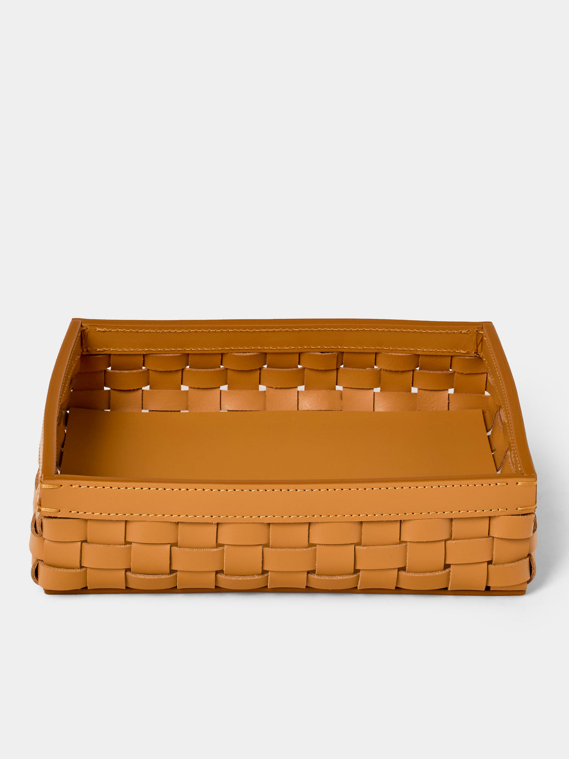 Riviere - Barcelona Water-Resistant Leather Low Basket - Tan - ABASK - 