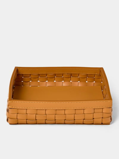 Riviere - Barcelona Water-Resistant Leather Low Basket - Tan - ABASK - 