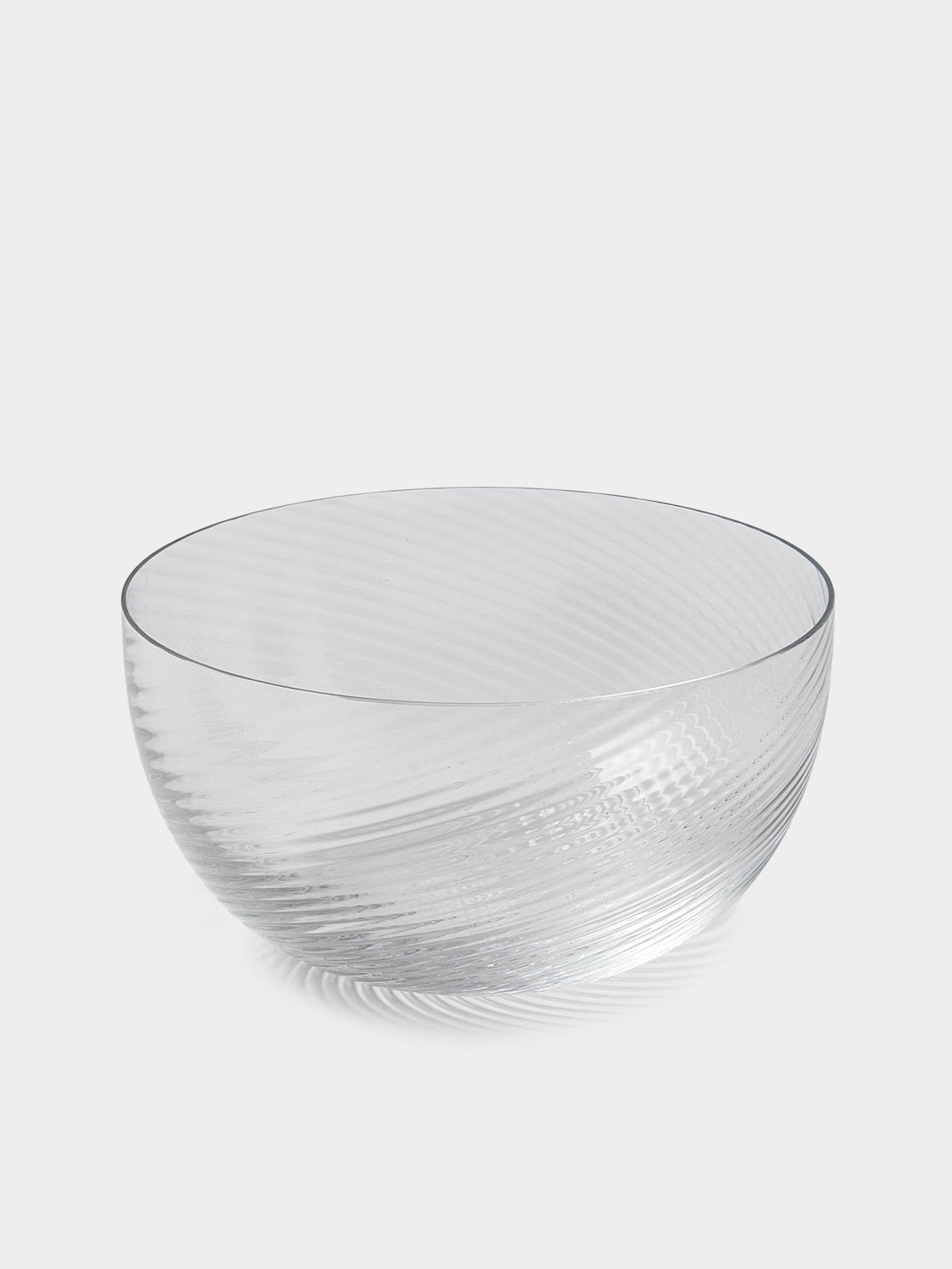 NasonMoretti - | Set of 6 | Idra Hand-Blown Murano Glass Dessert Bowls - Clear - ABASK