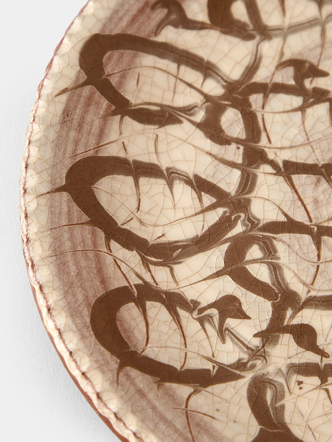 Aono Pottery - Slipware Oval Dish - Cream - ABASK