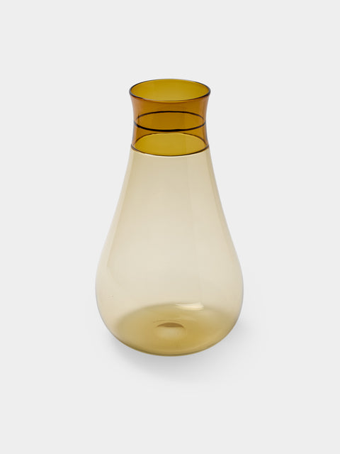 Antique and Vintage - 1986 Venini Colletto Glass Vase (15in/38cm) - Clear - ABASK - 