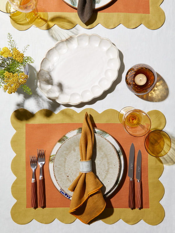 Mervyn Gers Ceramics - Hand-Glazed Ceramic Napkin Rings (Set of 6) -  - ABASK