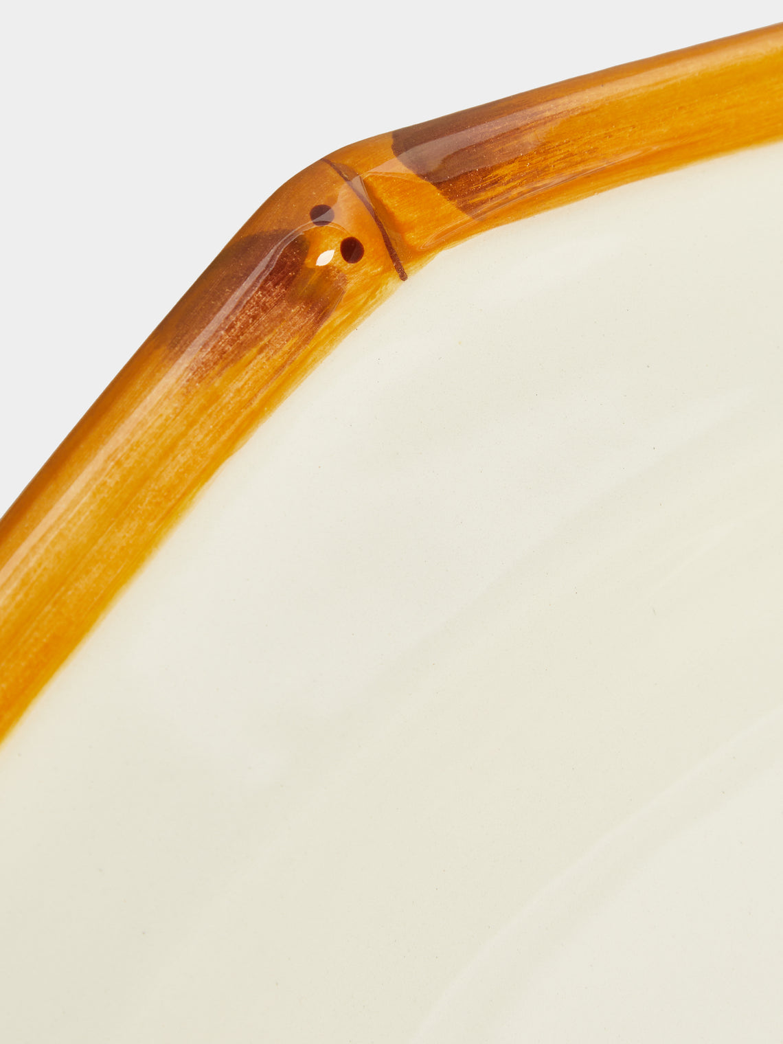 Este Ceramiche - Bamboo Hand-Painted Ceramic Large Platter -  - ABASK
