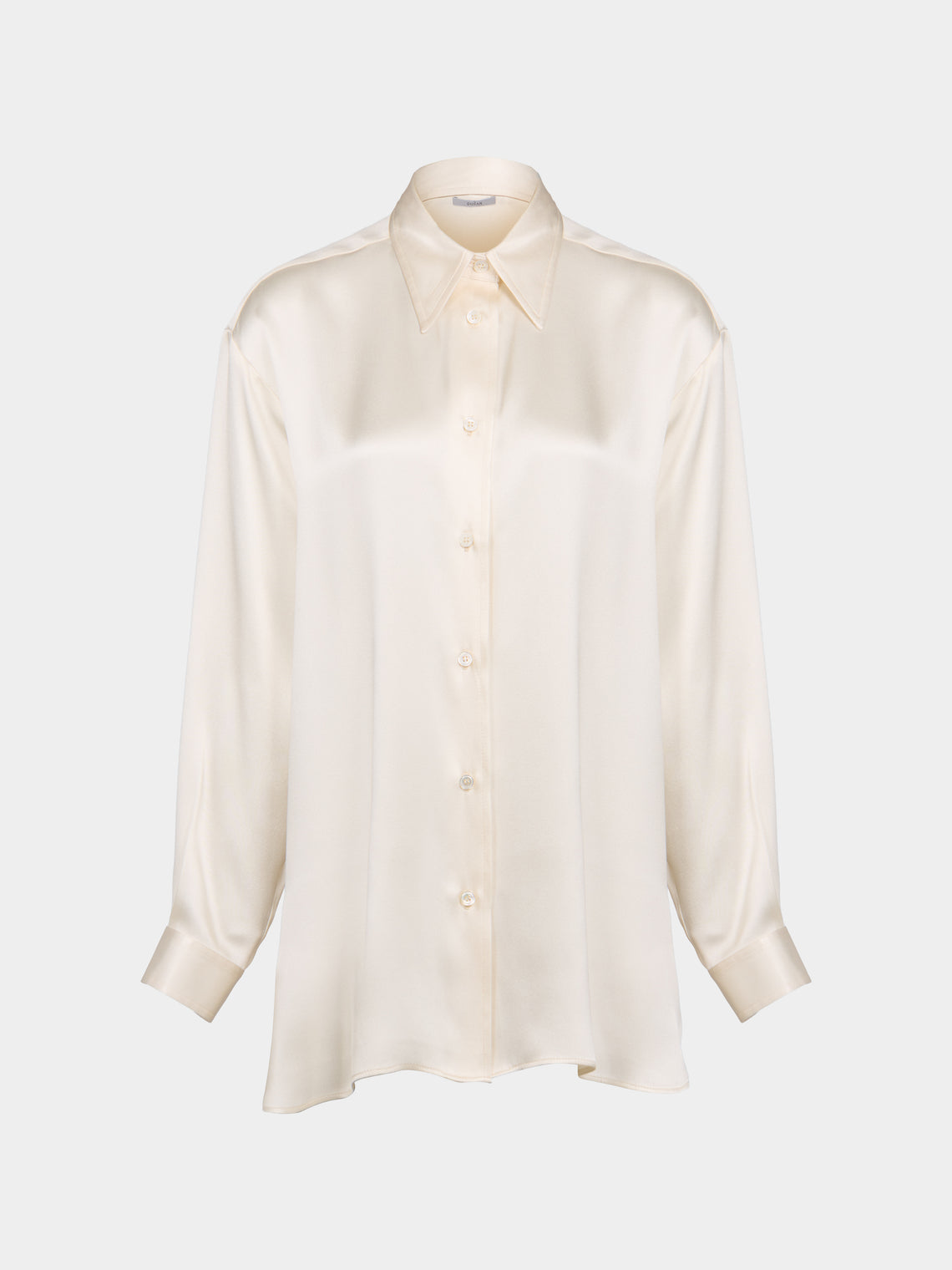 Dusan - Silk Shirt | Size: M - Cream - ABASK - 