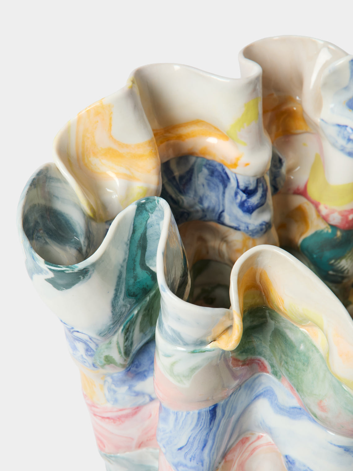 Luisa Maisel - Glossy Porcelain Vase (13.5in/35cm) - Multiple - ABASK