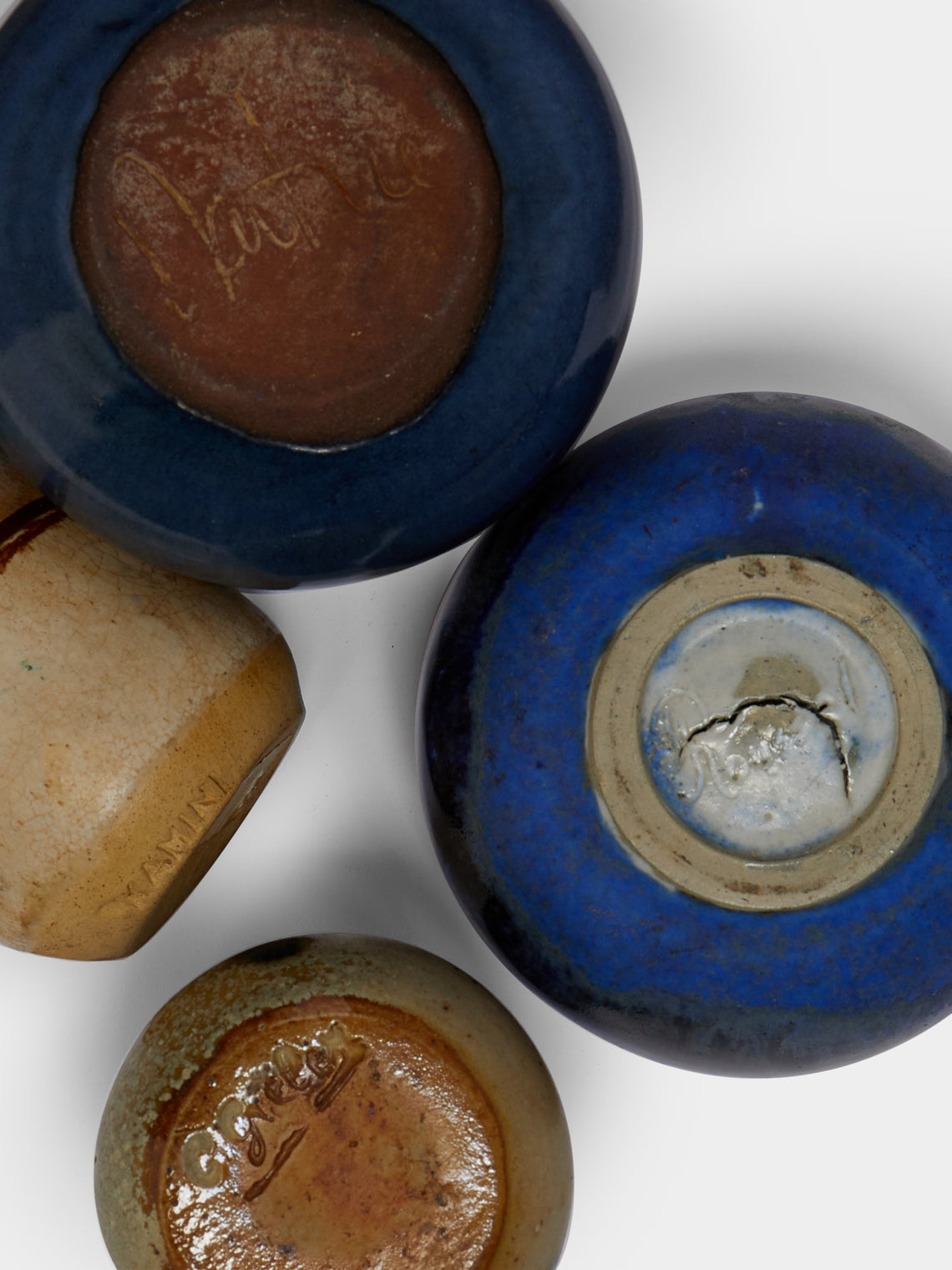 Antique and Vintage - Mid-Century Studio Pottery Ceramic Bud Vases (Set of 8) -  - ABASK