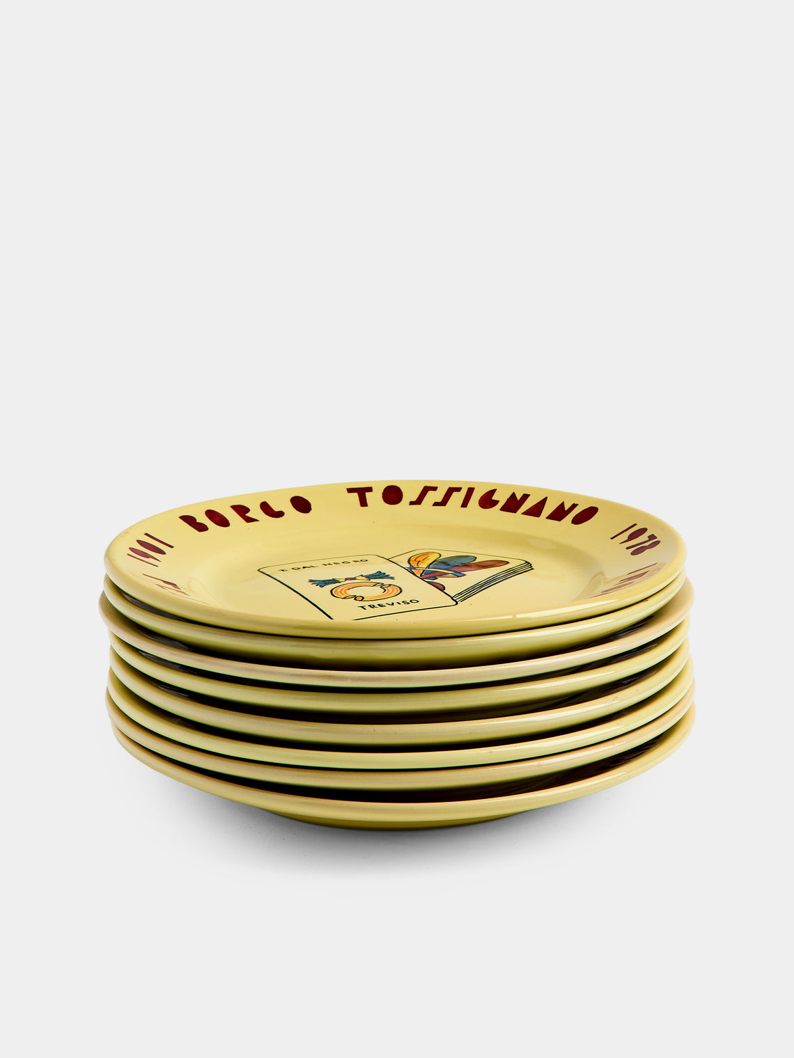 Antique and Vintage - Mid-Century Ceramic Plates (Set of 8) - Multiple - ABASK