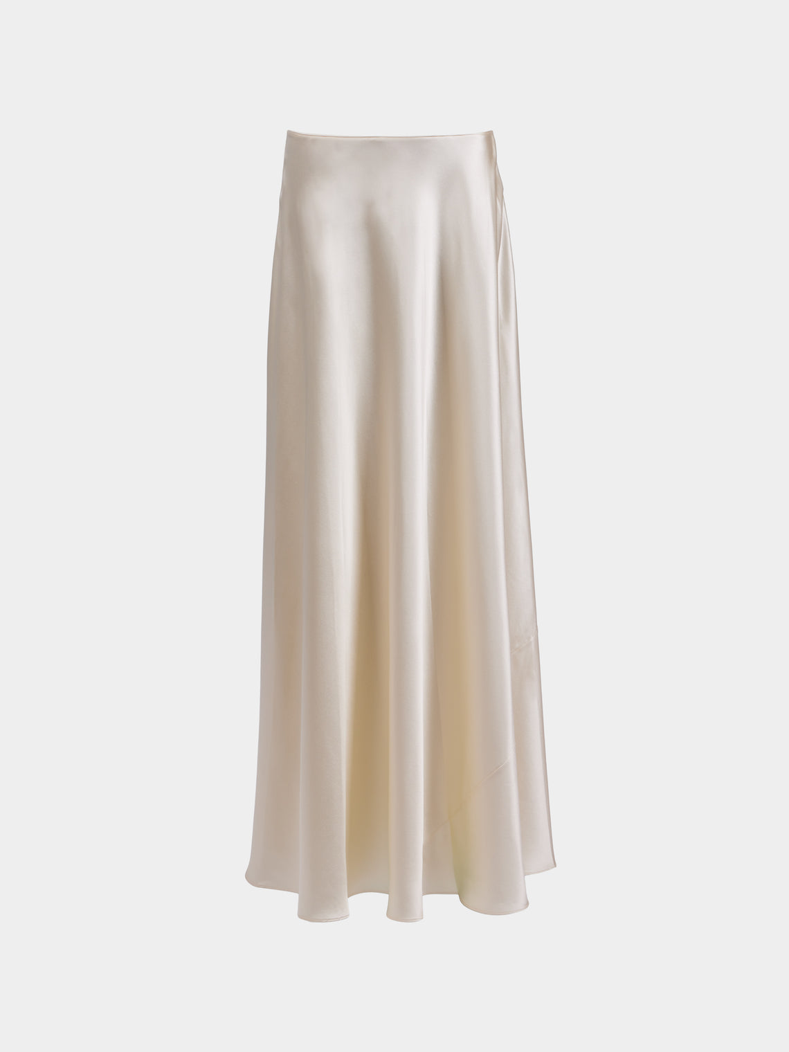 Heirlome - Antonia Silk Long Skirt | Size: XS - Ivory - ABASK - 