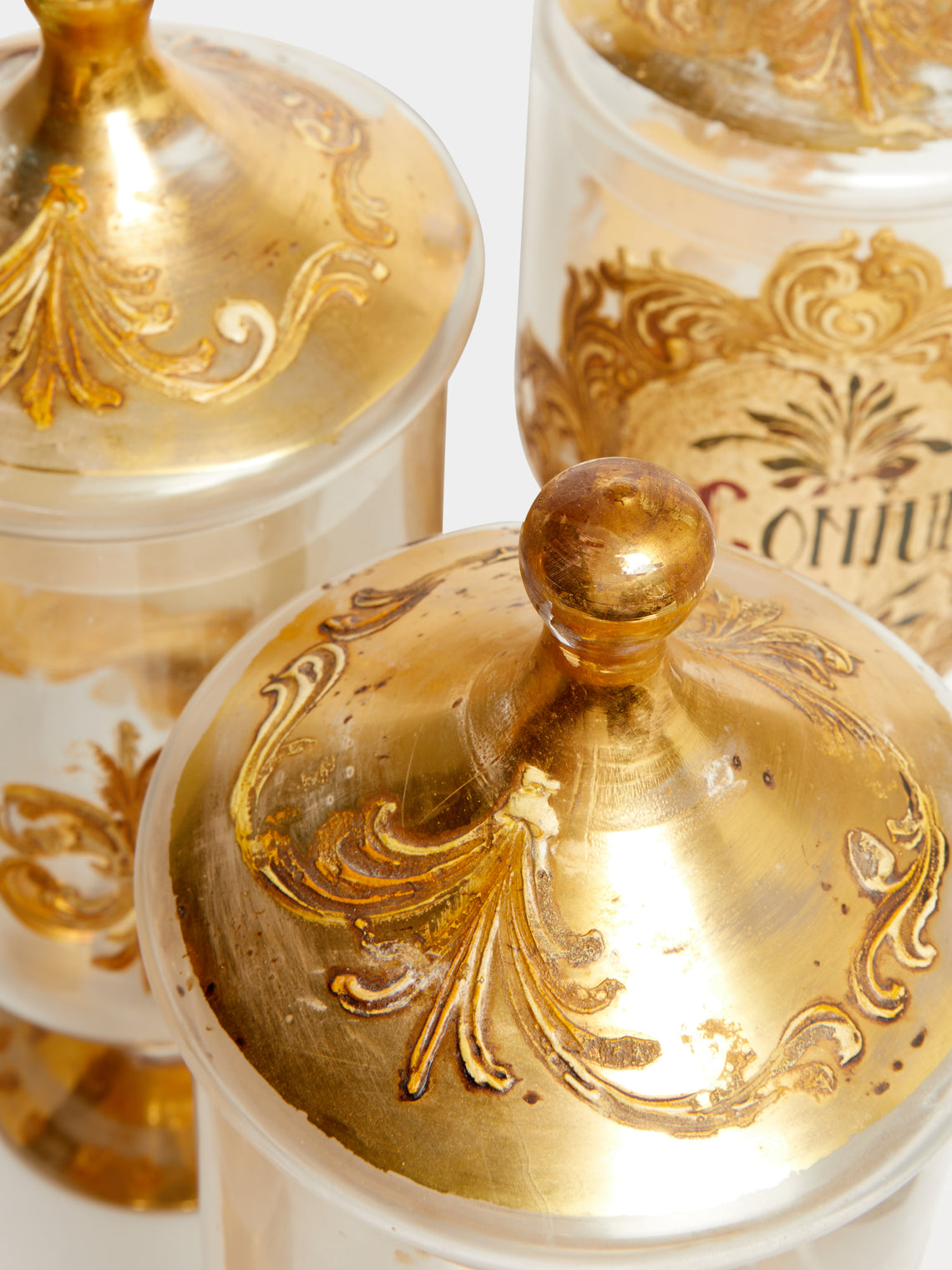 Antique and Vintage - 18th-Century Italian Glass Large Apothecary Jars (Set of 4) -  - ABASK
