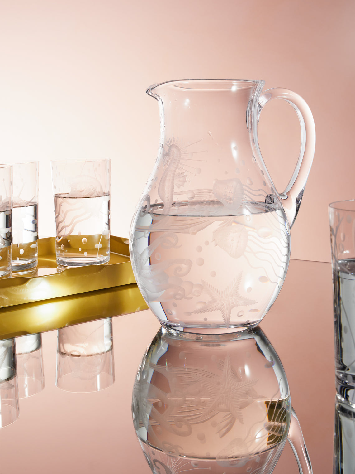 Artel - Sea Life Hand-Engraved Crystal Collection - Clear - ABASK