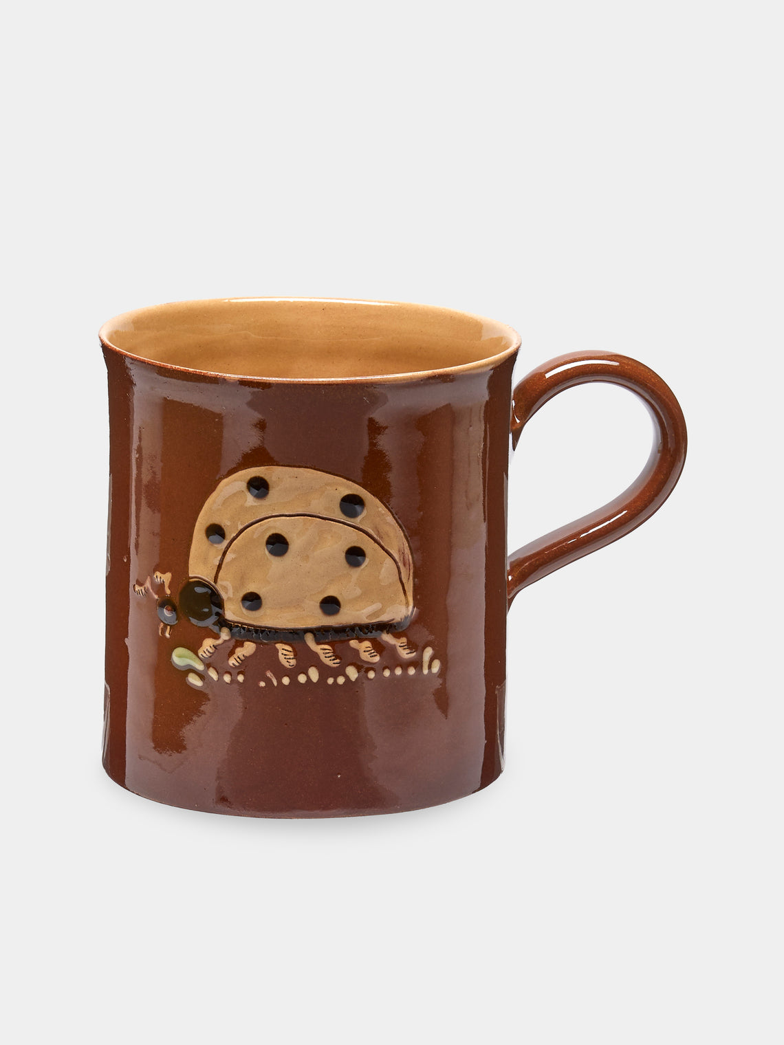 Poterie d’Évires - Animals Hand-Painted Ceramic Mugs (Set of 6) - Light brown - ABASK