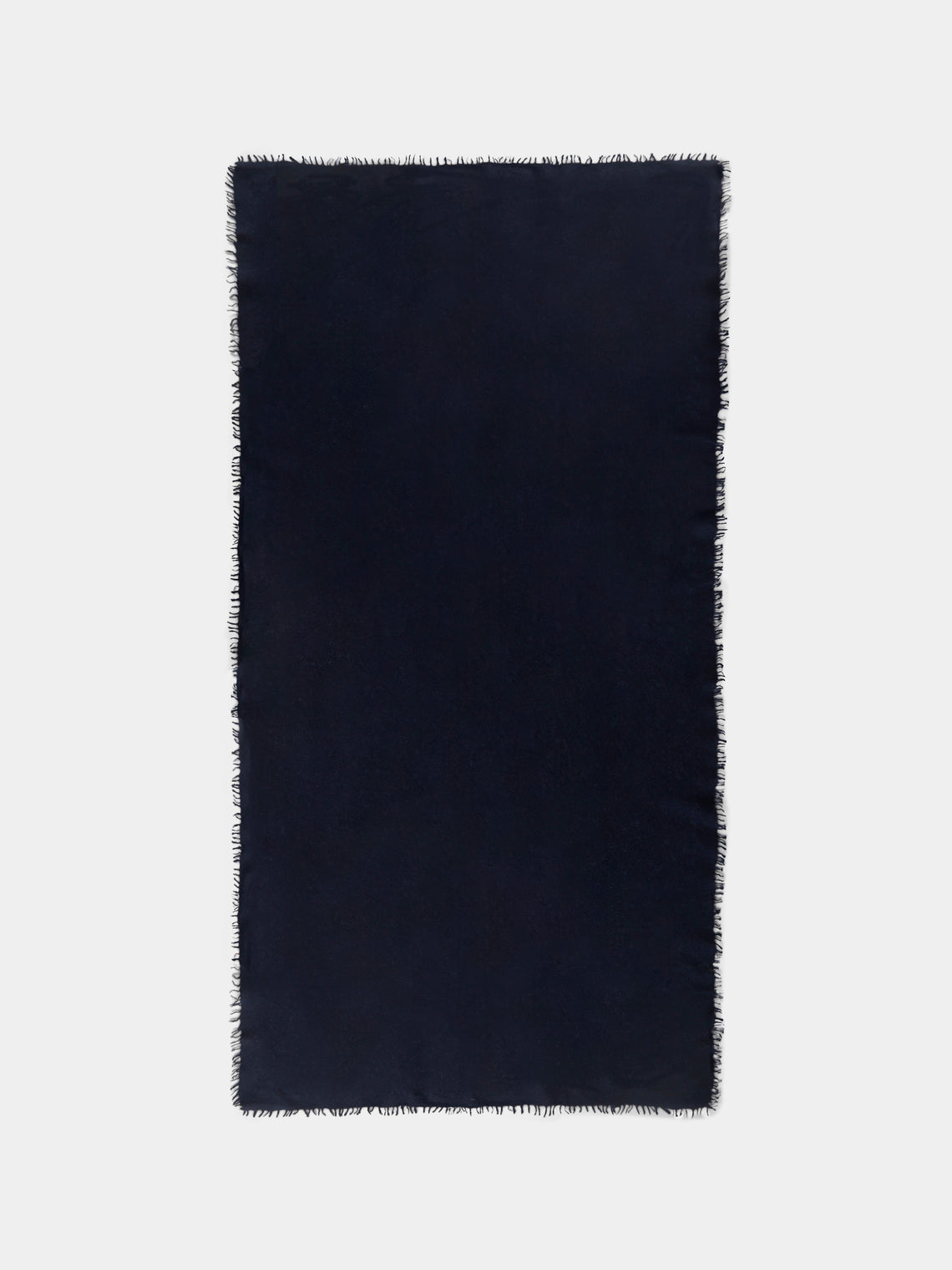 Denis Colomb - Fuzzy Feutre Cashmere Shawl (78.5in/2m) - Navy - ABASK