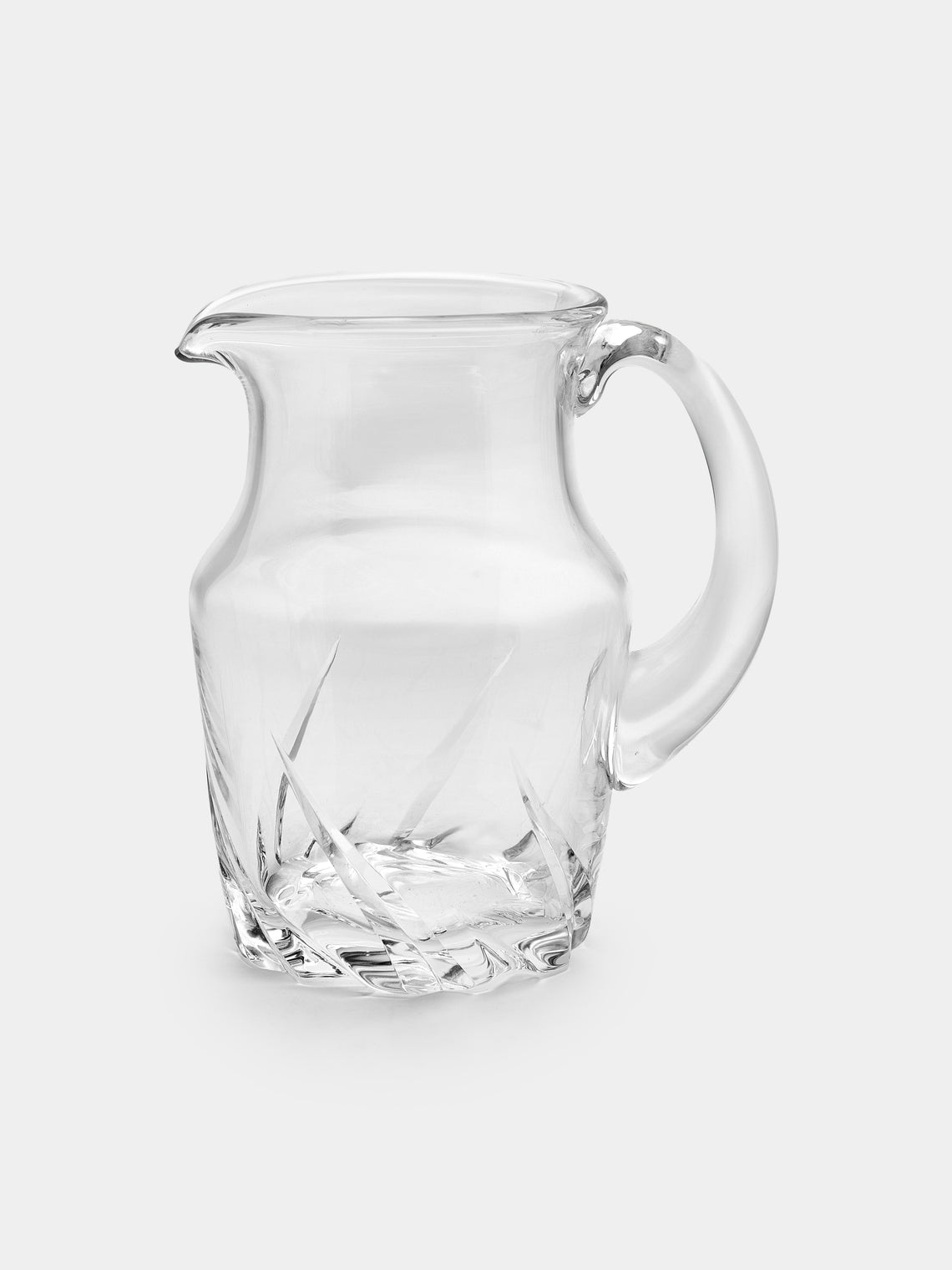 Antique and Vintage - 1950s Daum Crystal Pitcher with Water Glasses (Set of 11) - Clear - ABASK