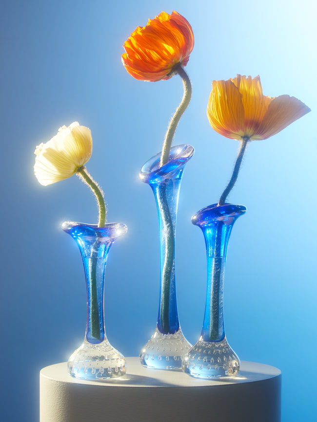 Antique and Vintage - 1970s Swedish Glass Bud Vases (Set of 3) -  - ABASK
