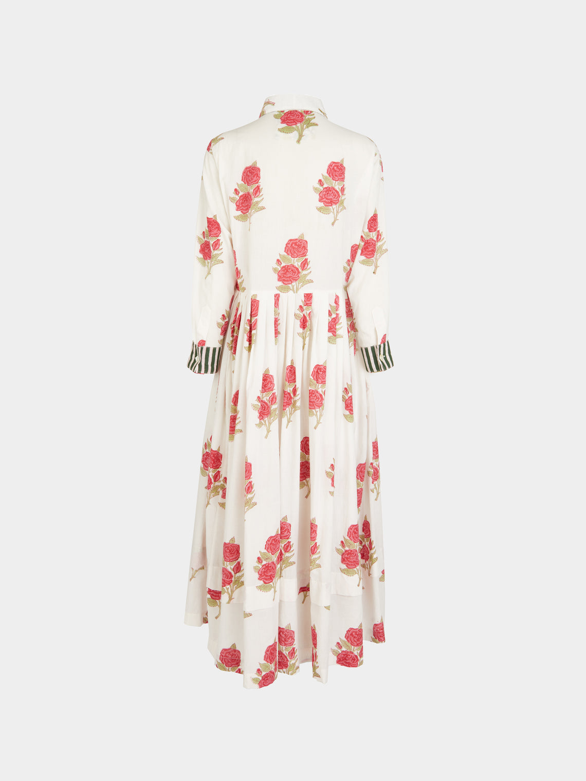 Nazzy Beglari - Hand-Blocked Cotton Shirt Dress | One Size -  - ABASK