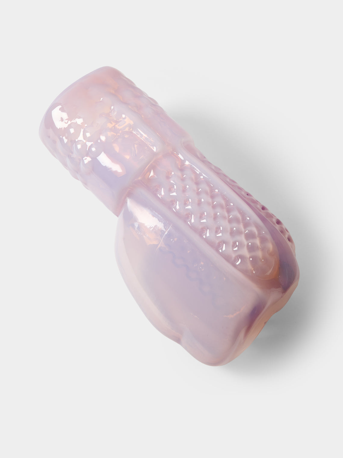Hana Hillerová - Remix Hand-Blown Glass Vessel (12.5in/32cm) - Pink - ABASK