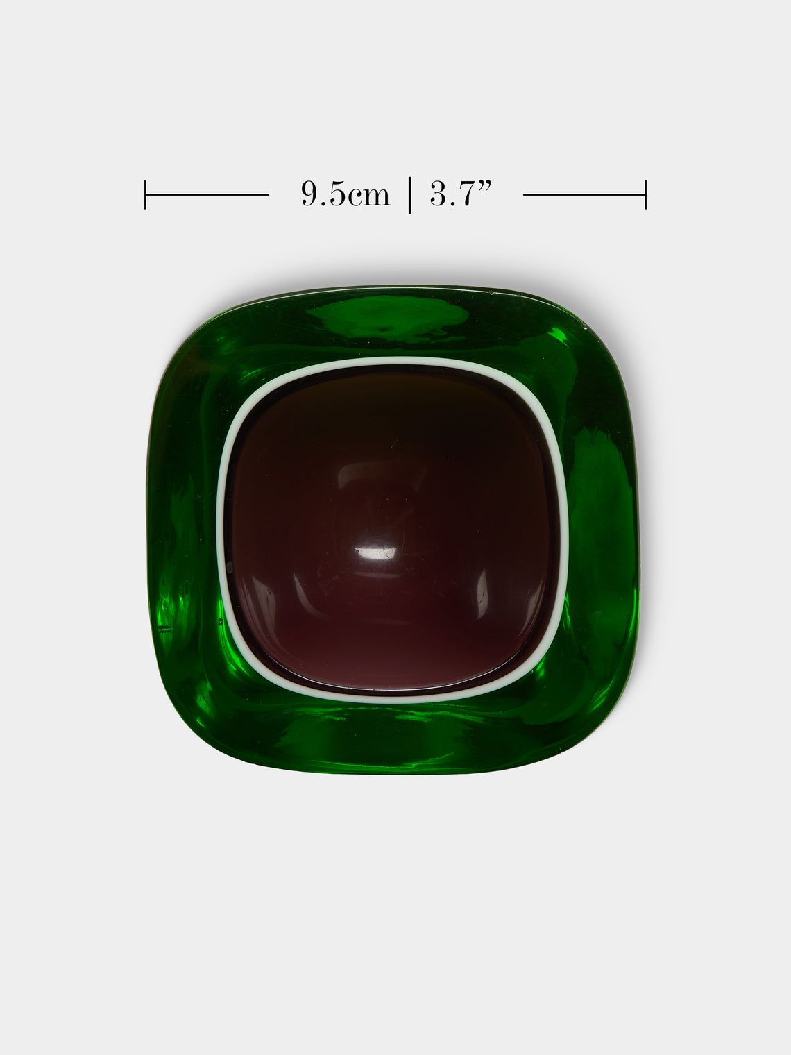 Antique and Vintage - 1960s Murano Glass Ashtray - Green - ABASK