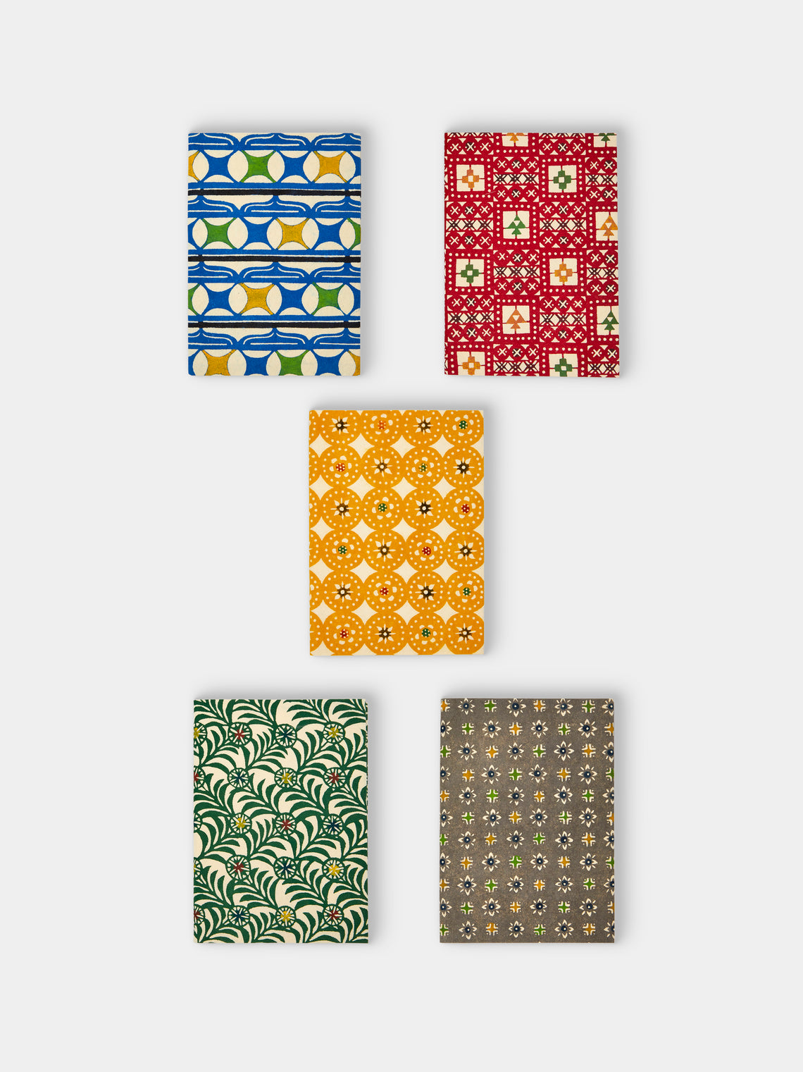 Keijusha - Washi A5 Notebooks (Set of 5) - Multiple - ABASK - 