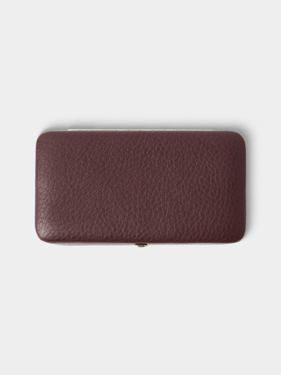 F. Hammann - Leather Large Jewelry Box - Burgundy - ABASK