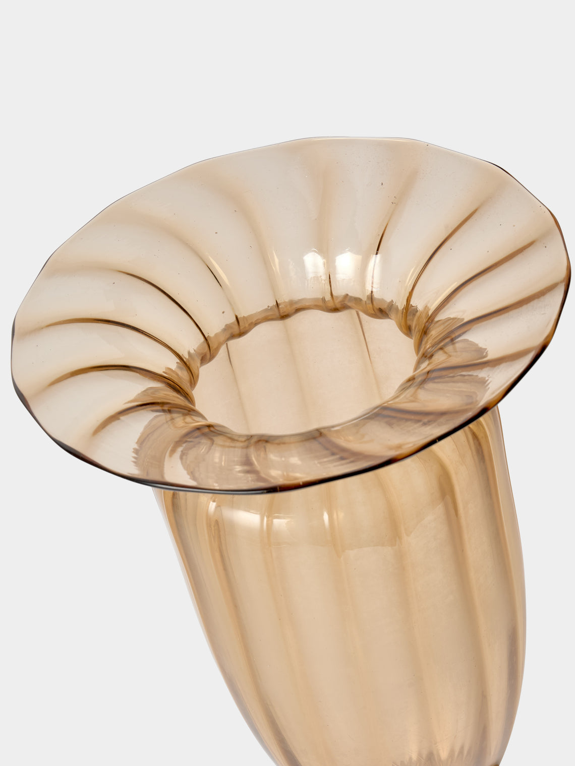 Antique and Vintage - Mid-Century Murano Glass Vase - Gold - ABASK