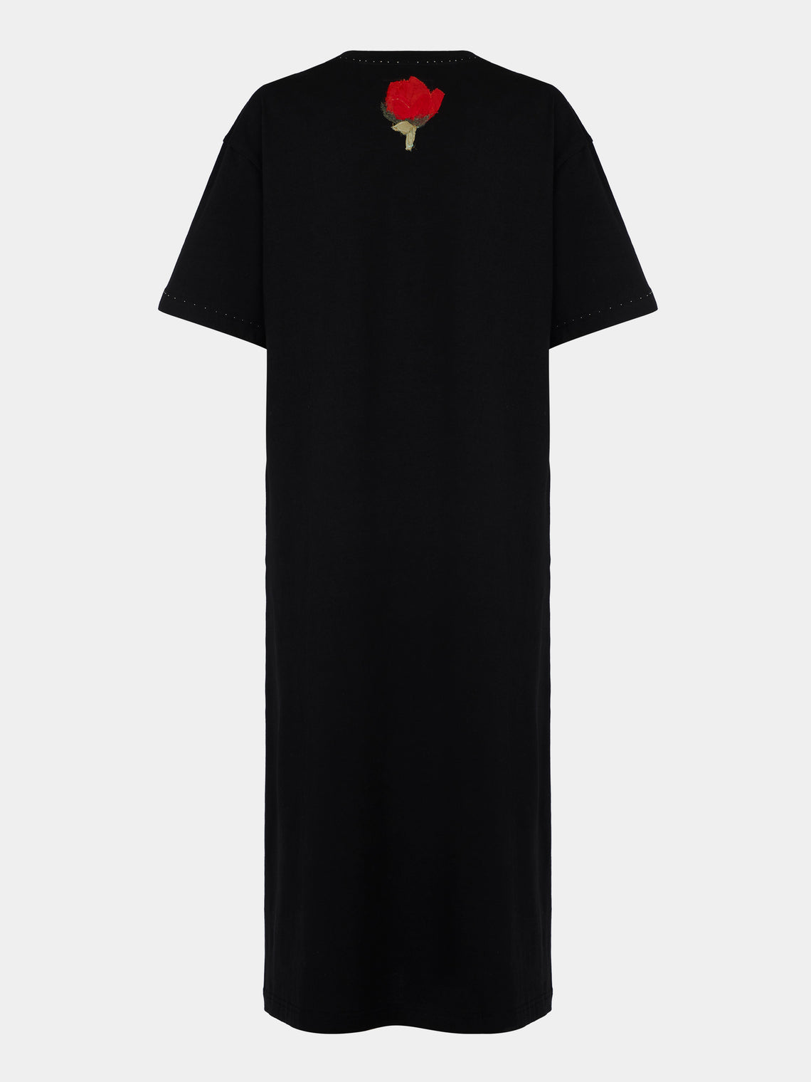 Considered Objects - Flowers T-Shirt Dress - Black - ABASK
