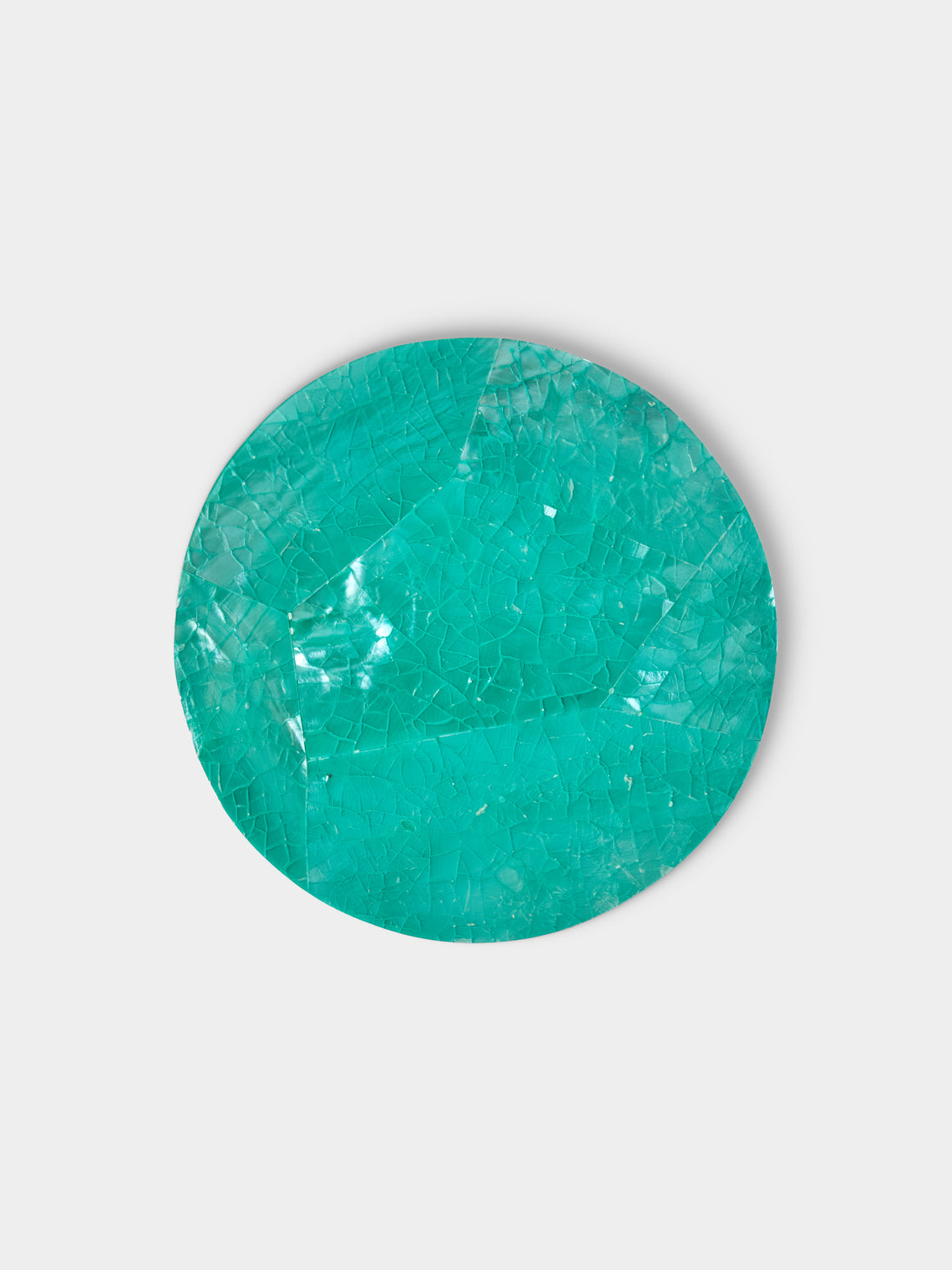 Objet Luxe - Mother-of-Pearl Coasters (Set of 6) - Blue - ABASK