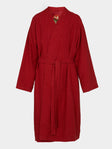 Considered Objects - Dots and Lines Hand-Stitched Silk Robe - Red - ABASK - 