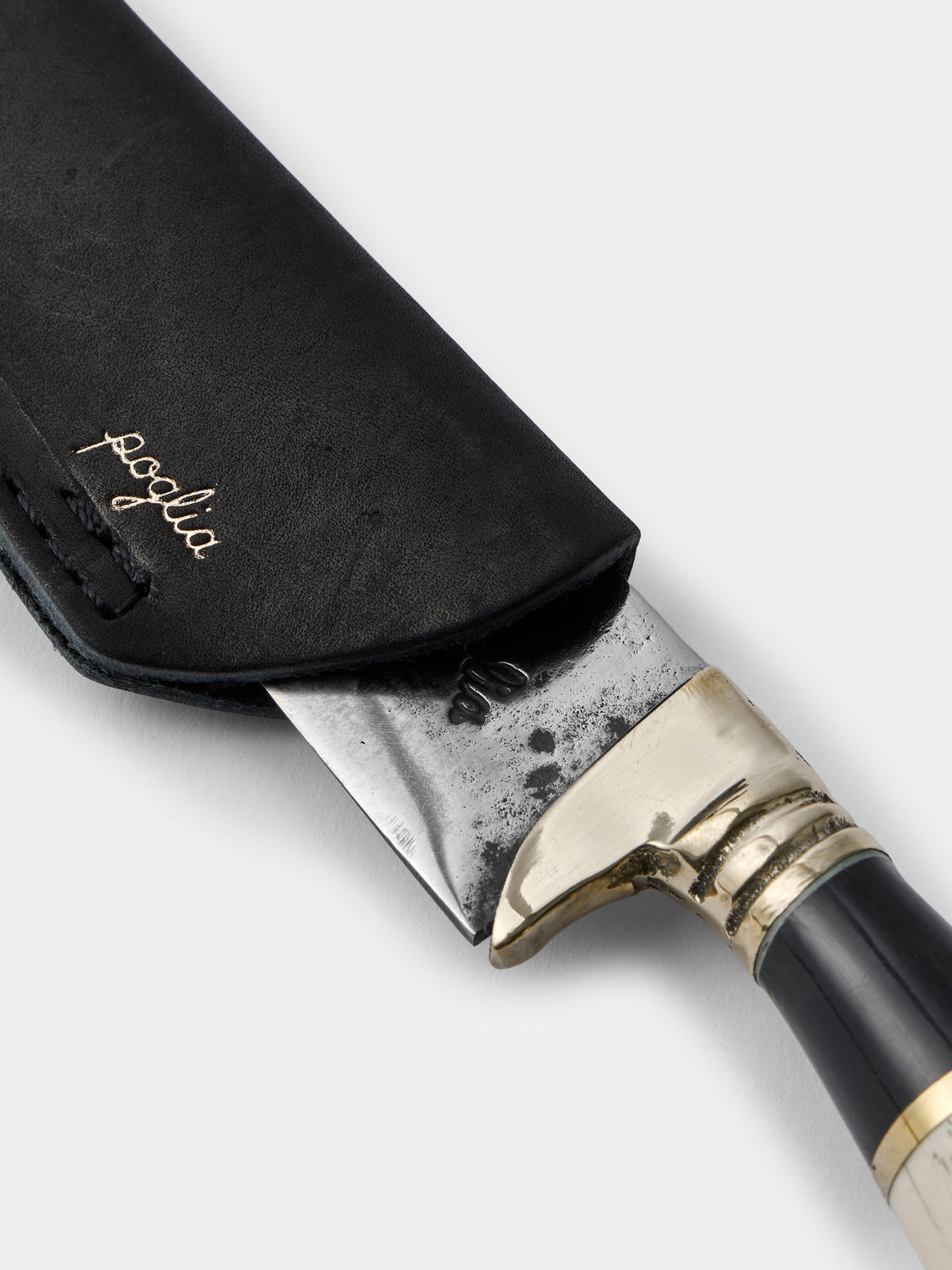Poglia - Regal Horn, Bone and Brass Knife - Multiple - ABASK