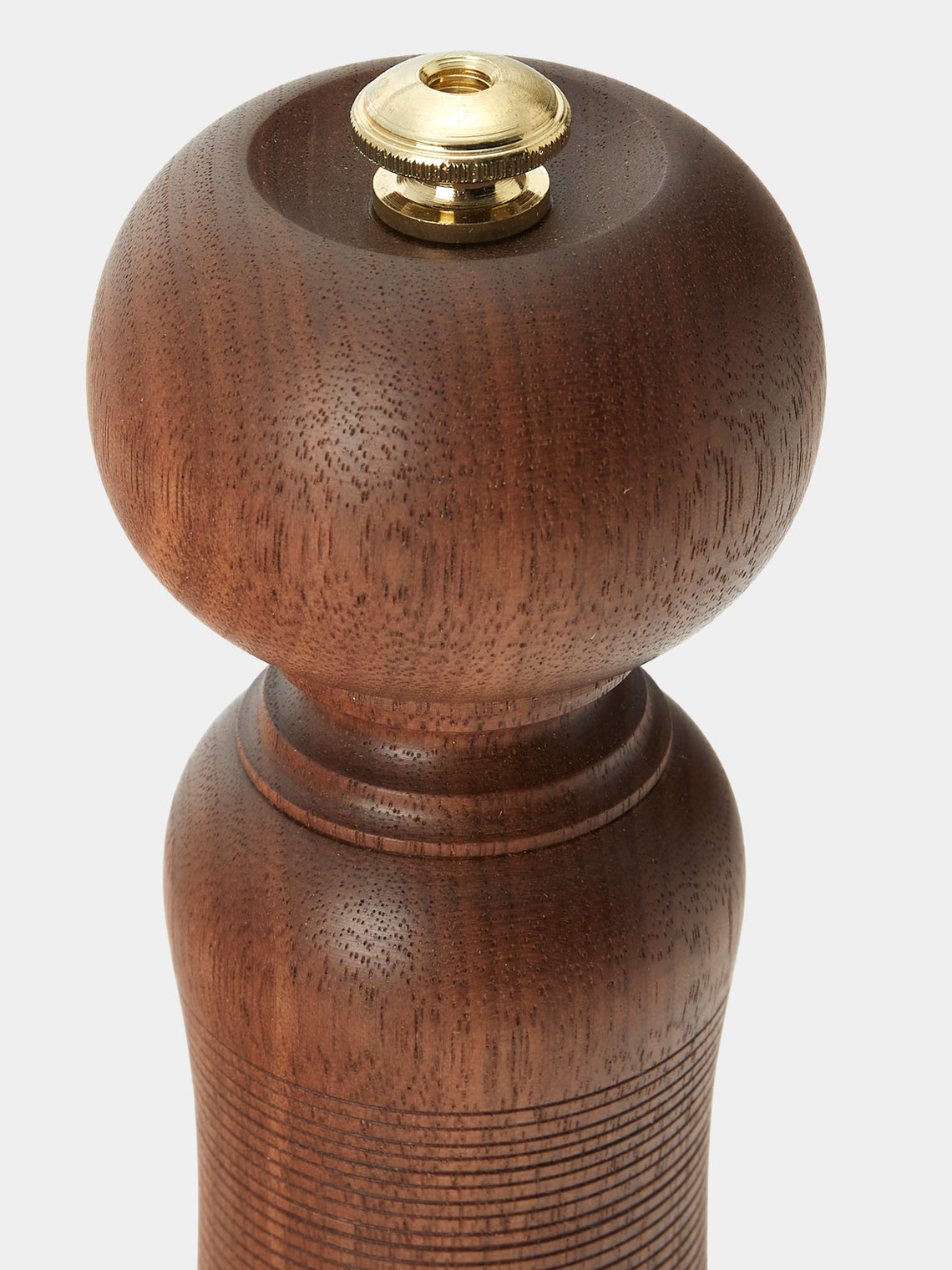 Yamani Woodworks - Hand-Turned Wood Pepper Mill (9in/23cm) - Brown - ABASK