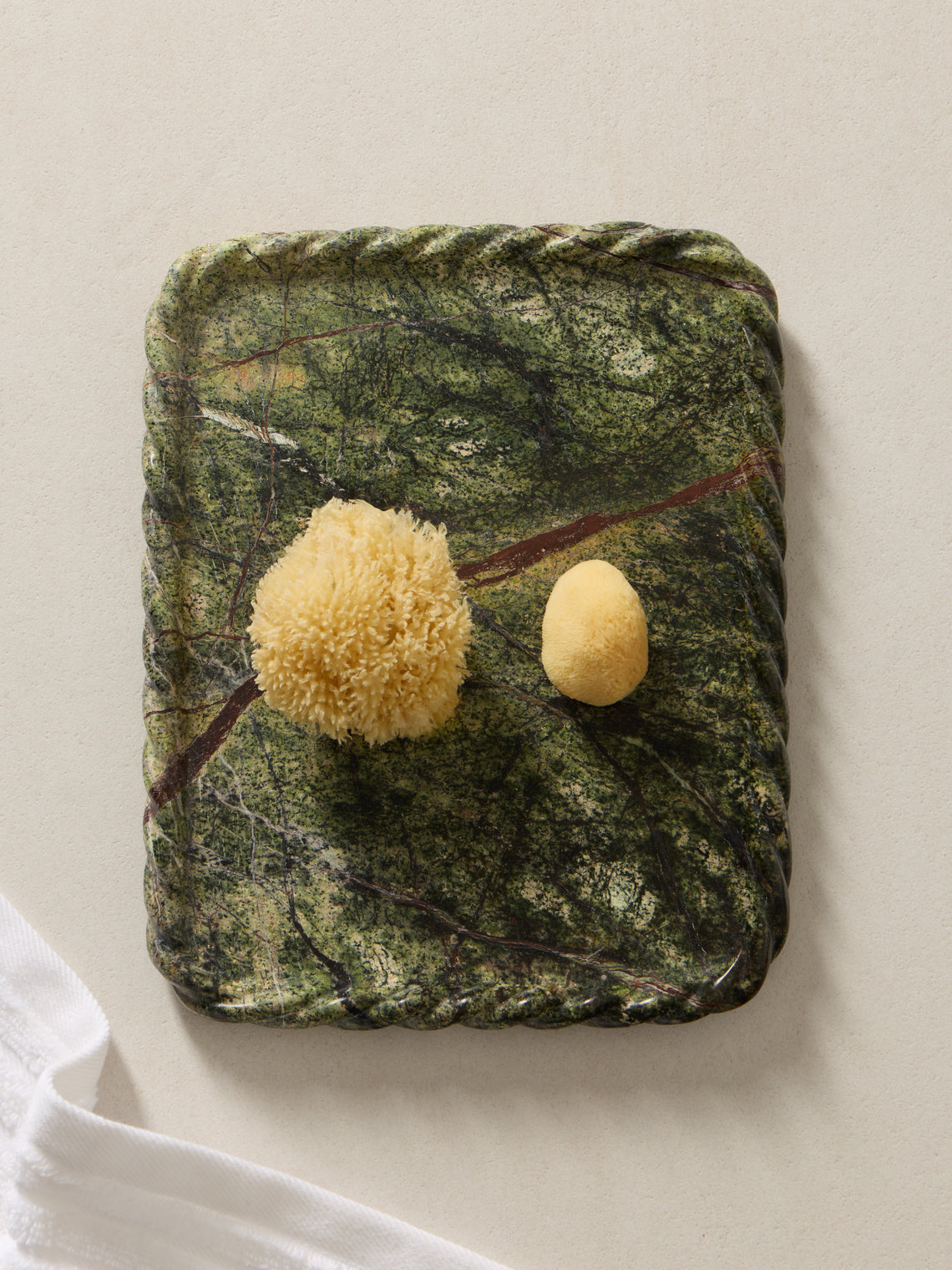 Anastasio Home - Juliet Marble Tray (9.5in/24cm) - Green - ABASK