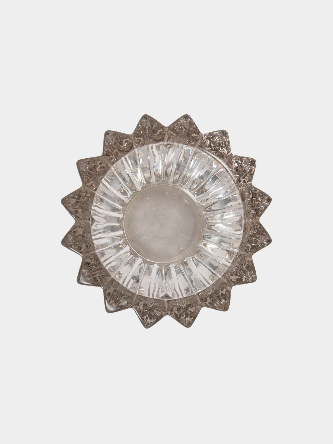 Antique and Vintage - 1950s Pierre d'Avesn Crystal Bowl - Gray - ABASK